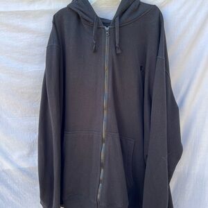 STARTER Men's Black Zip-Up Hoodie
